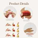 WDS WONDROUS 9-Piece Easter Bunny Hanging Ornaments Set, Rabbit with 3D Magnetic Honeycomb Paper Egg Ball, Interactive Paper Silhouette & Pastel Eggs for Tree Decor, Spring Easter Party Supplies Gift