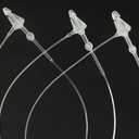 3 Inch 500 Pcs Plastic Fasteners Hang Tags Clear Snap Lock Pins Security Loop Price Tag Pins Safety Ring Ties for Retail Store Clothing Accessory (3 500pcs, Clear)