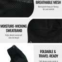 CLAPE Baseball Cap for Men, Moisture-Wicking Flip Up Bike Cycling Hat Quick Dry Mesh Short Brim Hat