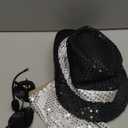 Pop Star Costume Rock Super Star Cosplay Accessories Halloween Famous Singer Outfit Sunglasses Fake Microphone Sequin Hat Gloves