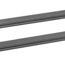 RealTruck TruXedo Elevate TS Rails | 1118414 | Fits Jeep Gladiator & Ford Maverick (50" Rail Length) | RAILS & Cleats Only, black