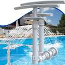 2 Pack Pool Fountain for Above and Inground Pools, Dual-Layer Spray Pool Waterfall Sprinkler Chiller Aerator, Water Fountain Swimming Pool Accessories (for in-tex & Best-Way & Hay-Ward & Cole-Man)