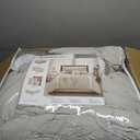 Stratford Park Beige Comforter Set King Size, 7 Piece Embroidery Bedding Set, Pillow Sham, Bedskirt, Decorative Pillow, Floral Comforters, Home Decor