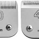VALLNEIsize 40/30 Detachable Pet Dog Grooming Ceramic Blades Compatible with Oster A5,Wahl KM10 Series Clipper,Cut Length 1/100 to 1/50 in,2 Count
