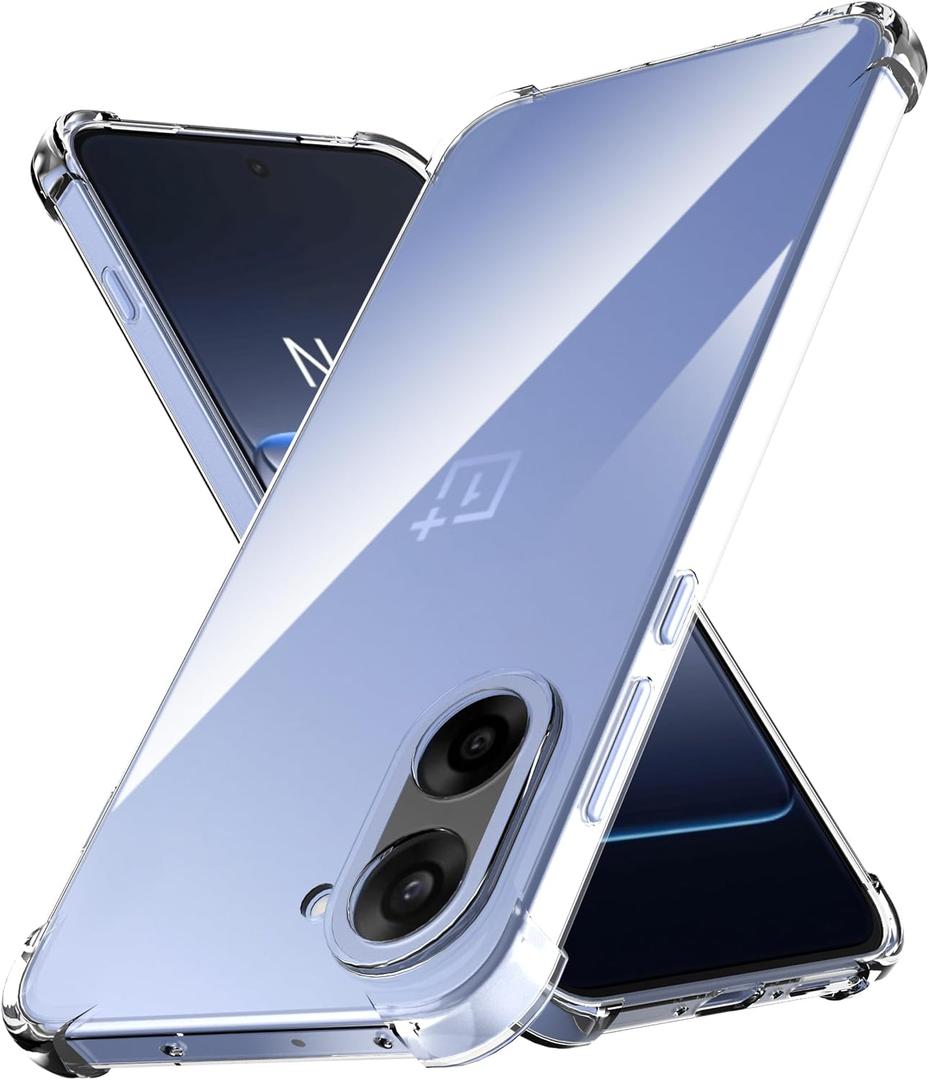 Anoowkoa for OnePlus Nord CE5 TPU Case:Anti Yellowing Clear Cover Phone Case.Military-Grade Shockproof.Ultra-Thin Drop-Proof and Super Soft.for One Plus Nord CE5