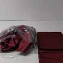 Horbaunal 12 Pack Burgundy Satin Table Runner 12 x 108 Inch, Smooth Table Runners for Wedding Banquets Birthday Party