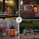 Solar Lanterns Outdoor Waterproof, Cardinal Solar Lights with LED Flickering Flameless Candle, 13'' Cardinal Gifts for Women Grandmas, Red Bird Lanterns Decor for Home Garden Patio Porch, 1 Pack