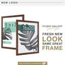 MCS Studio Gallery 16x20 Poster Frame Walnut Woodgrain Engineered Wood, Vertical & Horizontal Wall Hanging Large Picture Frame for Photos, Posters & Art Prints (1-Pack)