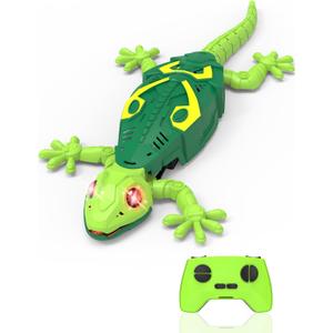 Wall Climbing Lizard,Wall Crawler Gecko Remote Control Car,Floor Ceiling Crawling Electric Lizard Rc Robot Toy,Easter Basket Stuffers Birthday Gifts Cool Toys for 3 4 5 6 7 8 9 10+ Yrs Old Boys Girls (Green)