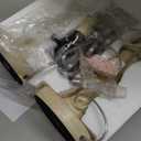 BOBOMOMO 20.5" Farmhouse Bedside Lamps Set of 2, Vintage Nightstand Lamps with Antique White Resin Base & Linen Shade, Small Table Lamps for Bedroom, Living Room, Nursery & Light Neutral Home Décor