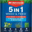 BioAdvanced 5 In 1 Weed and Feed, Granules, 24LB (10000 Square Feet)