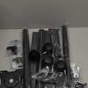 YOMT Mobile TV Cart Rolling TV Stand for 13-50 inch Screens, Tilting and Rotating Mount, Portrait to Landscape, Height Adjustable Portable TV Stand with Wheels Holds up to 44lbs Max VESA 200x200mm