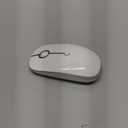 VssoPlor Type C Wireless Mouse, Dual Mode 2.4G Wireless Mouse USB C Cordless Mice with Nano USB and Type C Receiver Compatible with PC, Laptop, MacBook and All Type C Devices-White Silver