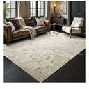 Toneed Abstract Area Rug Modern Washable Rug Soft Non Slip Rug Low Pile for Bedroom Living Room Dining Room Beige 6x9 Feet