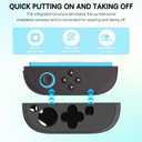 FUNDIARY Replacement for Nintendo Switch 2 Controller, Switch Wireless Controllers Compatible with Switch 2, Anti-Slip Soft Silicone Protective Cover with 2 Thumb Caps, Black