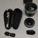 Philips Norelco Shaver i9000 Prestige Ultra, Wet & Dry Electric Shaver, Dark Slate, SenseIQ Pro Technology, Triple Lift & Cut System, 360 Rotating NanoTech Precision Blades, Quick Clean Pod, XP9402/86