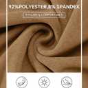 Vssjavun Mens Mock Turtleneck Long Sleeve Shirts Casual Slim Fit Undershirt Lightweight T-Shirt for Outdoor & Business