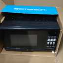 Emerson MW9255B Countertop Microwave Oven, 6 Pre-Programmed Settings, Removable Glass Turntable and Child Safety Lock, 0.9 Cu ft, 900W, Black