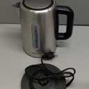 Amazon Basics Electric Stainless Steel Kettle for Tea and Coffee, BPA-Free, Fast Boiling, Auto Shut-Off, Boil-Dry Protection, 1.7 Liter, 1500W, Black and Silver (1.8 Quarts)