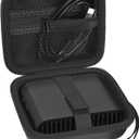 Grapsa Case Compatible with TP-Link Ultra-Portable Wi-Fi 6 AX1500 AX3000 Travel Router, Storage Holder for TL-WR1502X TL-WR3002X Portable WiFi Hotspot, Ethernet Cable Network (Box Only)-Black