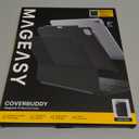 MAGEASY CoverBuddy for M5 & M4 iPad Pro 13" (20242025)  iPad Pro Case Compatible with Magic Keyboard for iPad Pro (M5 & M4), Enhanced Thickness & Heat Dissipation  New Black (Leather 5.05)