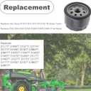 Z355E Air Filter Oil Filter Replacement for John Deer Z335E Z345M Z345R Z345 Z225 Z235 Z355R E120 Z335 Z355 Z335M 17.5hp 19.5hp 20hp 21hp Engine Parts Tune Up Kit for 4648 Mower