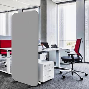 Standing Room Dividers, Privacy Divider Panel Wall, Portable Divider Separator Screen for Classroom, Office, Studio, Home, Scratch Resistance, 29x65, Steel
