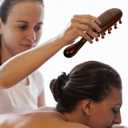 DOITOOL Sandalwood Massage Comb Wide Tooth Scalp Massager for Hair Detangling and Scalp Health Relief Wooden Hair Comb for Women 6.77 Inch