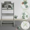 Moonkie Silicone Baby Sippy Cups | 3 Stages Training Cup Straw Cup for Infants Toddlers and Kid | 4 oz 1Pack (Sage)