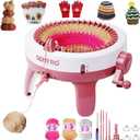 Sentro Knitting Machine 40 Needles Smart Knitting Loom Machine for Adults and Beginners, Automatic Circular Crochet Machine Kit for Hat,Sock,Scarves,Gloves,Sweater