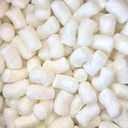 Biodegradable Peanuts 0.25 cu ft naturaly antistatic compostable popcorn for packaging, white