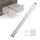 homdiy 10 Pcs 20 Inch Heavy Duty Center Mount Drawer Slides for Cabinet and Dresser Bottom Mount Drawer Slides 3/ 4 Extension Glide Track
