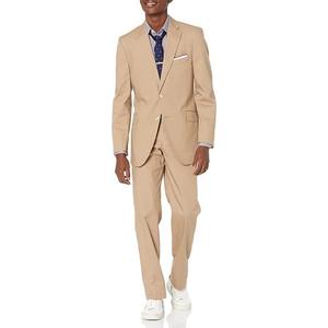 COCONUT GROVE Perfect Poplin Suit Modern Fit, Khaki, 44, SH