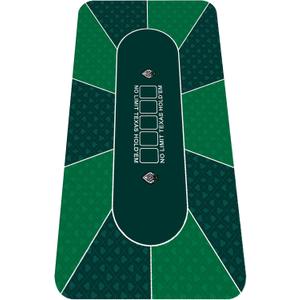 47 x 24Inch Poker Mat Poker Table Top, Portable Texas Hold'em Poker Table Topper, Foldable Poker Table Tops Non-Slip Rubber Bottom for Card Games, Blackjack, 47''X 24''X 2MM
