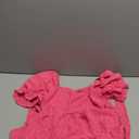 Narecte Summer Dresses for Women 2025, Tie Backless Swiss Dot Mini Dress, Ruffle Hem Flowy Casual Dresses (Medium, Hot Pink)