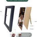 WHEATHUSK 4x6 Picture Frames Bulk Set of 30 Wood Photo Frames for 4x6 Photos Wall Mounting Simple Black Photo Frames Multi Picture Frames for Wall or Tabletop Display
