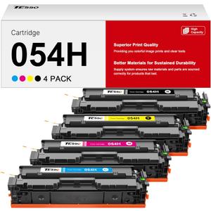 054H Toner Cartridge Set - 054 MF642Cdw Toner High Yield Replacement for Canon 054 Toner Cartridge Set Work for Canon Color imageCLASS MF642Cdw MF644Cdw MF641Cw l for Canon Cartridge 054 Toner 4 Pack