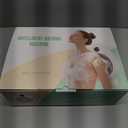 Electric Back Scrubber for Shower - Wall Mounted Exfoliating Brush, Hands-Free Automatic Body Scrubber, IPX7 Waterproof, 3-Speed Adjustment, 3 Replaceable Heads with 50pcs Disposable Shower Caps