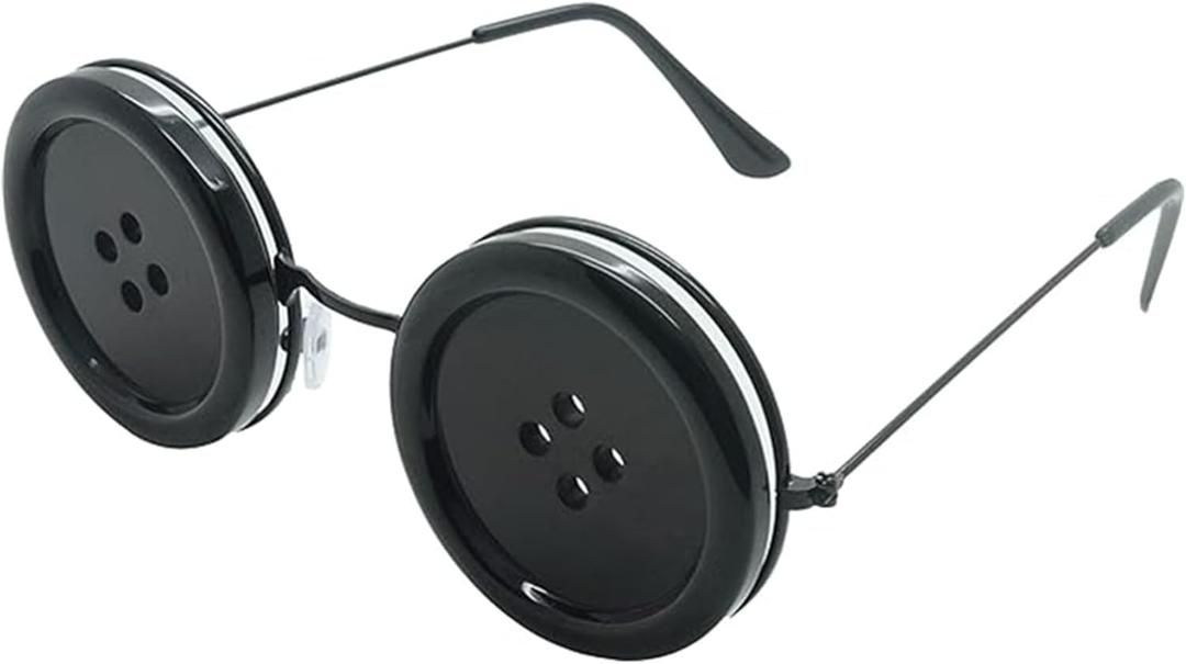 XHBTS Button Eyes Glasses Halloween Costume Stuff Accesories Cosplay