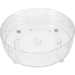 Diamond Pattern Rotating Tray Seasoning Organizer Bathroom Vanity Organizer Makeup Skincare Storage