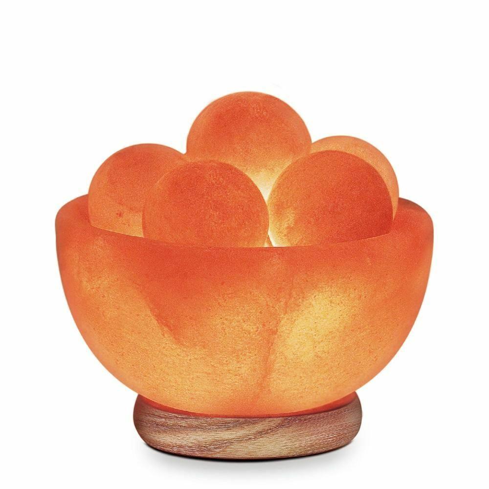 Himalayan Salt Lamp with Heated Massage Stones