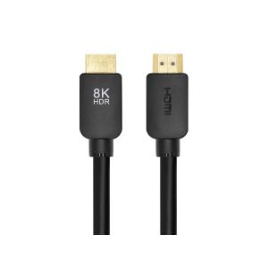 Monoprice Ultra 8K HDMI Cable - 8 Feet - Black | No Logo, High Speed, 8K@60Hz, 48Gbps, Dynamic HDR, eARC, Compatible with PS5 / Xbox Series X & Series S and More