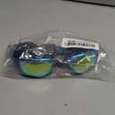 Aegend Swim Goggles, Swimming Goggles No Leaking Full Protection Adult Men Women Youth (Aqua With Blue Strap)
