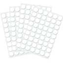 Self-Adhesive Screw Hole Stickers, 384pcs-0.59inch/15mm Self-Adhesive Screw Covers Caps Dust Proof Sticker for Wood Screw-White (384pcs-0.59inch/15mm), 15mm-1Sheet