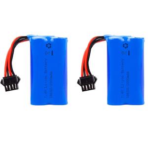 2000mAh 7.4V Electric Water Gun Battery 2S 15C Li-ion Battery with SM-4P Plug Fit for Electric Water Gun High Capacity RC Batteries