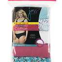 Hanes Women's Underwear Briefs Pack, 10-Pack, Cotton Brief Panties for Women, Moisture-Wicking (Plus Size) (11, Solid/Heather/Print Mix)