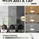 65in White Ceiling Fan with Lights Remote Control 8-Blade Outdoor Ceiling Fan Light for Patio Reversible Large Ceiling Fan for Garage Home Office Gym Room Living Room