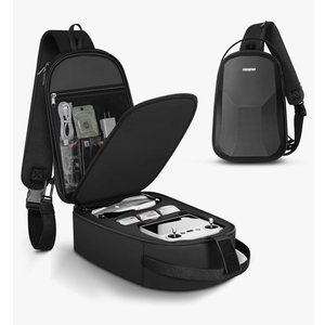 Air 3 Case, Portable Drone Bag Compatible with DJI Air 3, Travel Drone Backpack for DJI RC 2/N3/N2 Remote Controller, Sturdy Waterproof RC 2 Carrying Case for Fly More Combo Accessories, 1 Pack