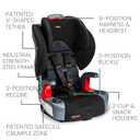 Britax Grow with You ClickTight Harness-2-Booster Car Seat, Cool Flow Gray (MFG: 12/11/2025)