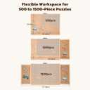 Puzzle Table with Legs & 2 Drawers & 6 Sorting Trays & Cover, 71.12 cm x 10.16 cm x 92.71 cm